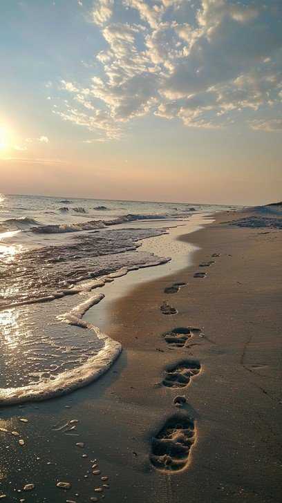 Morning beach walks